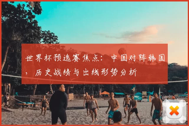 世界杯预选赛焦点:中国对阵韩国,历史战绩与出线形势分析